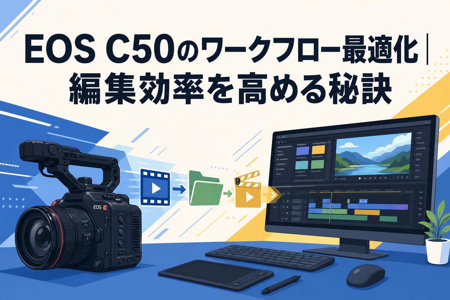 EOS C50のワークフロー最適化｜編集効率を高める秘訣
