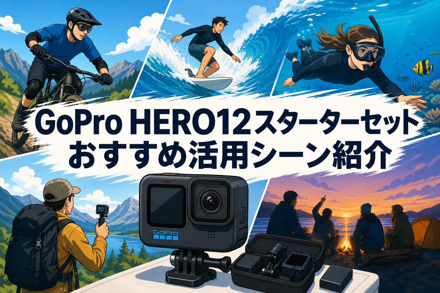 GoPro HERO12スターターセットおすすめ活用シーン紹介