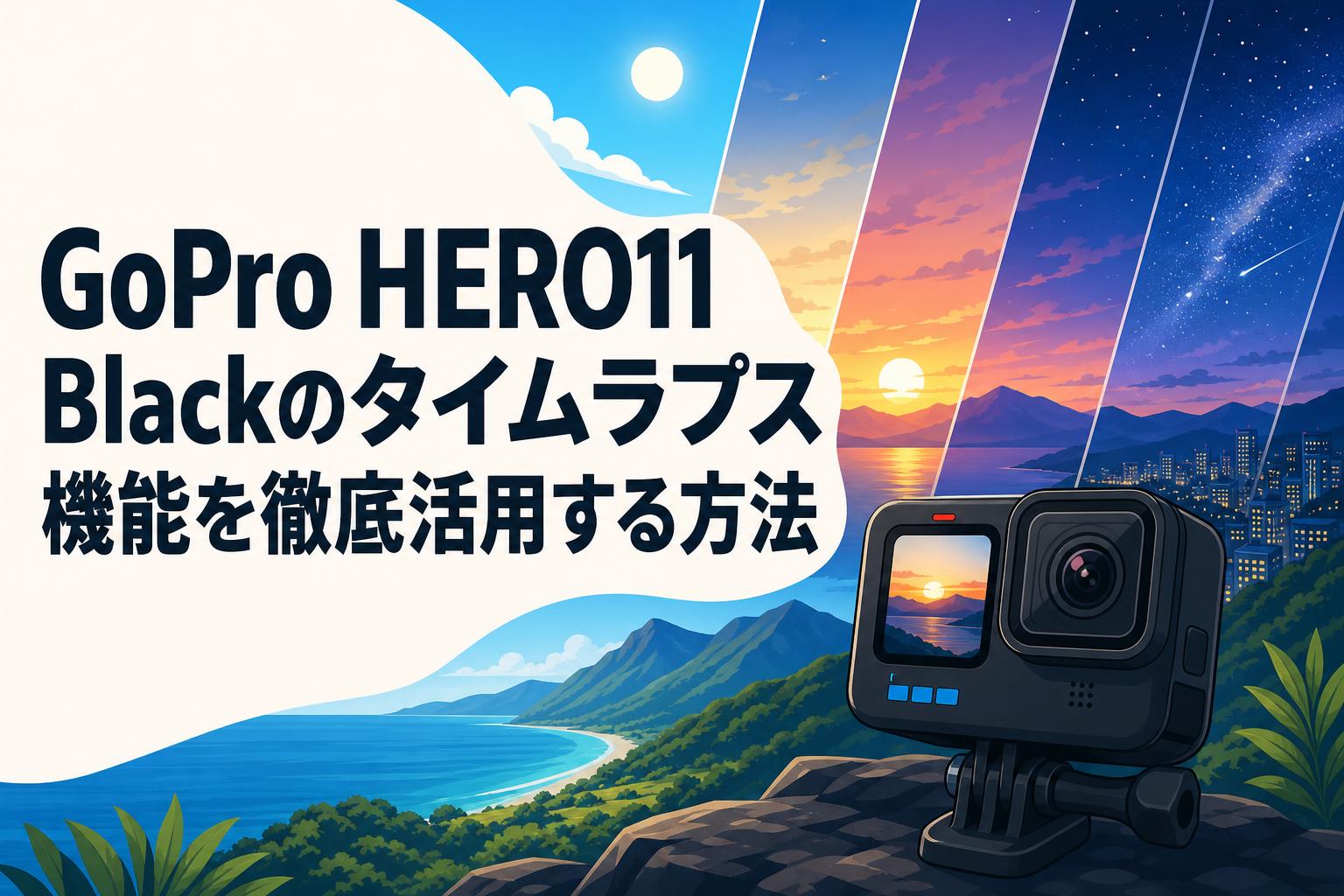 GoPro HERO11 Blackのタイムラプス機能を徹底活用する方法