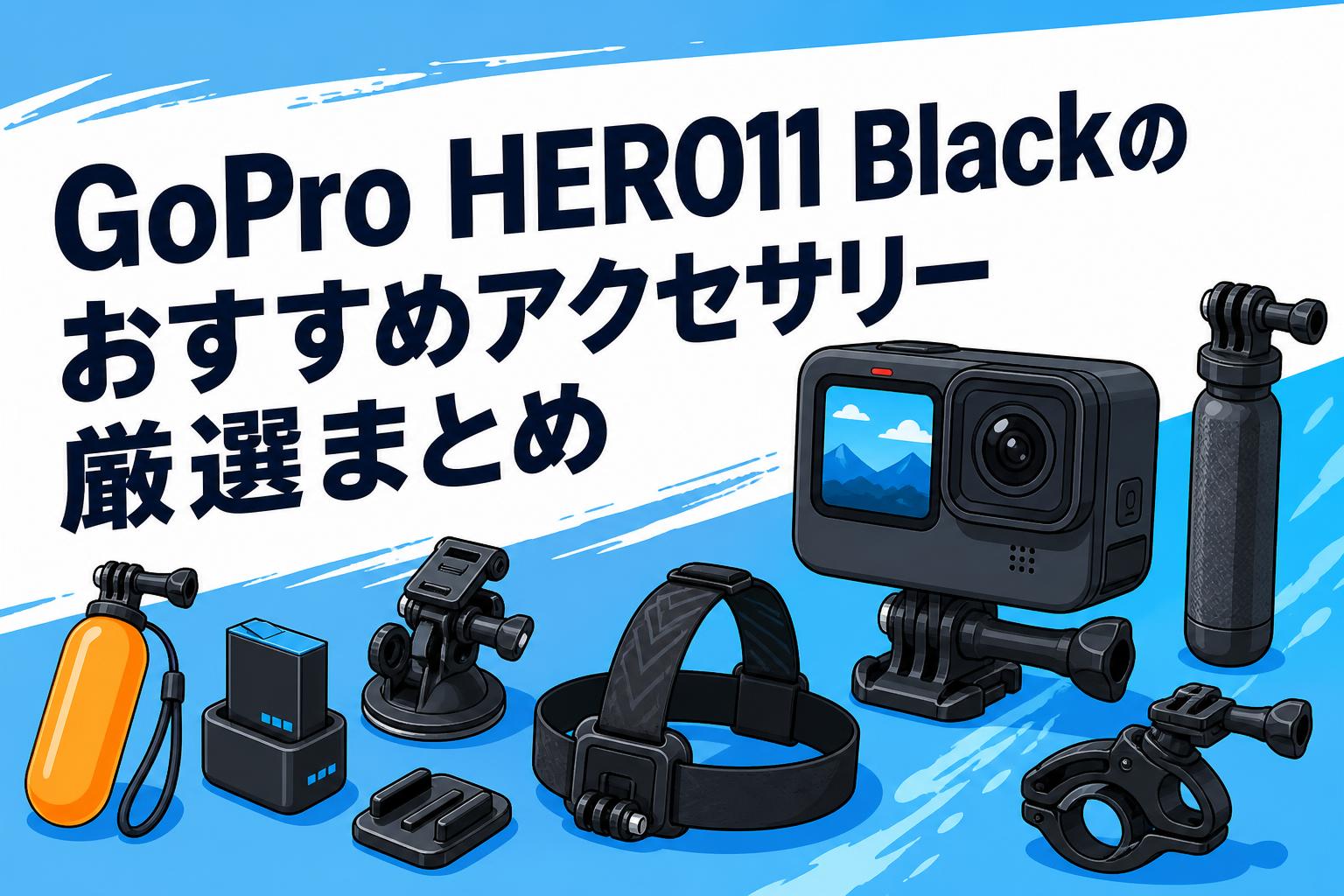 GoPro HERO11 Blackのおすすめアクセサリー厳選まとめ