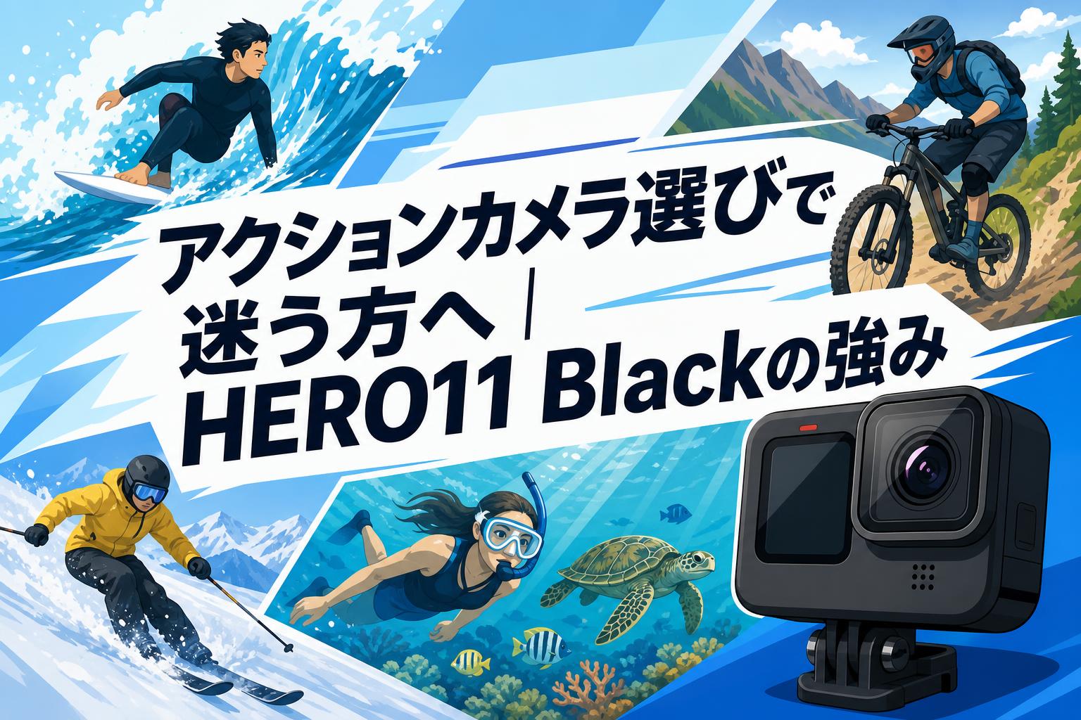 アクションカメラ選びで迷う方へ｜HERO11 Blackの強み