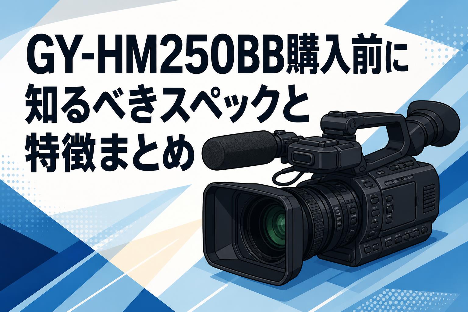 GY-HM250BB購入前に知るべきスペックと特徴まとめ