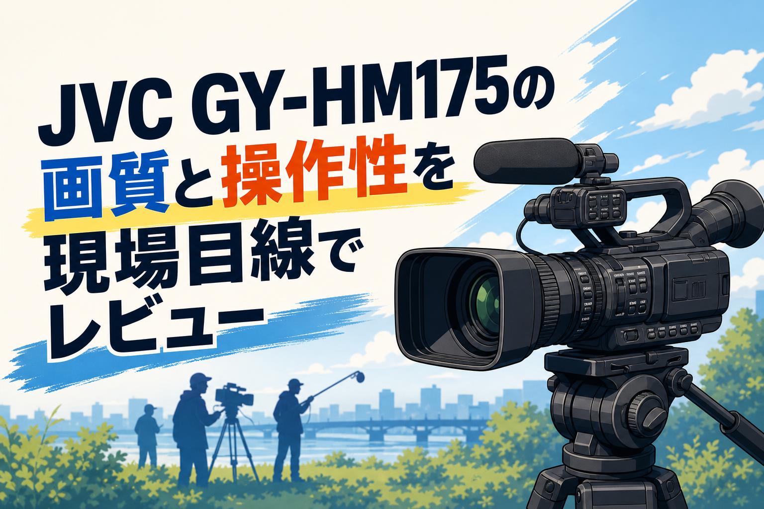 JVC GY-HM175の画質と操作性を現場目線でレビュー