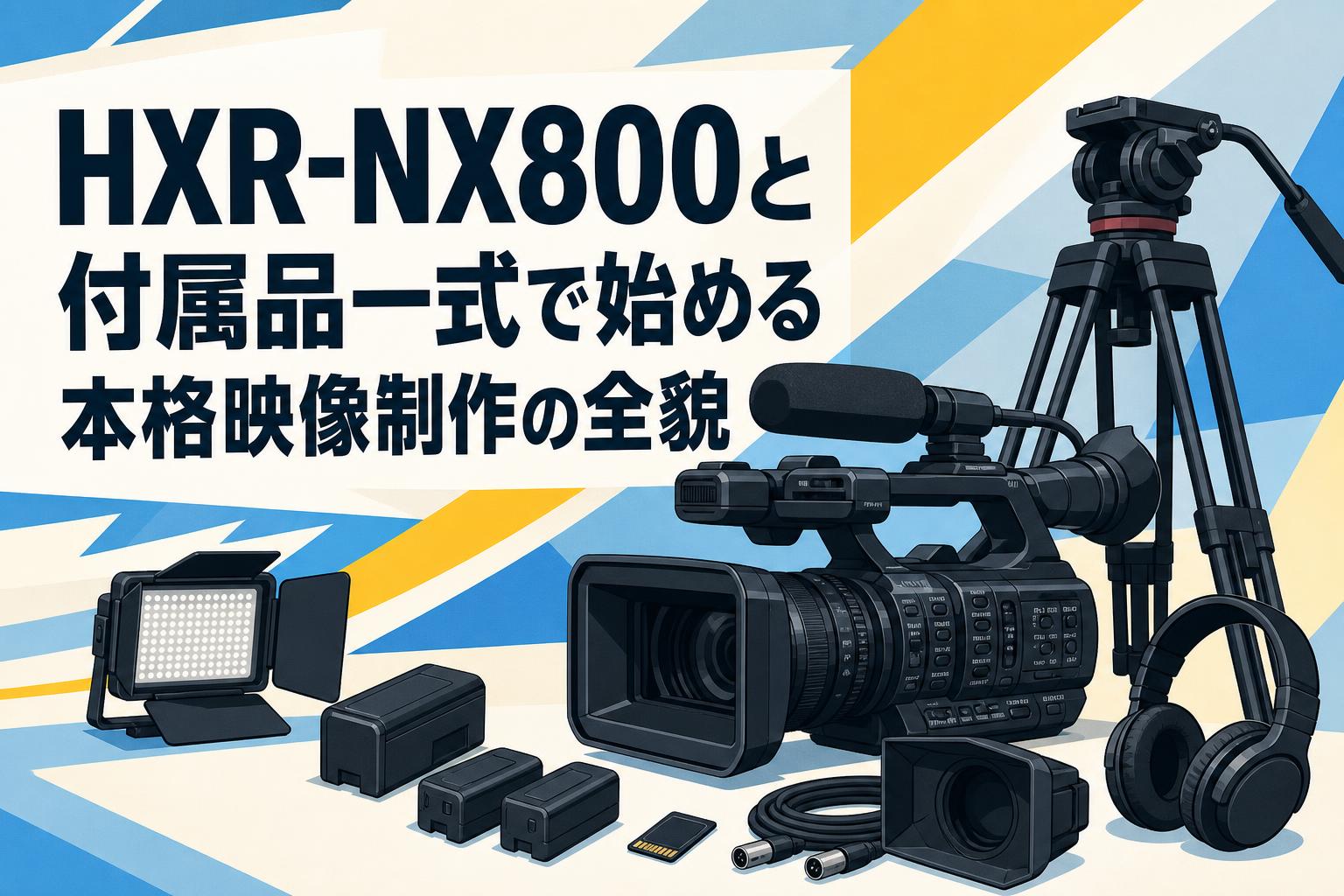 HXR-NX800と付属品一式で始める本格映像制作の全貌