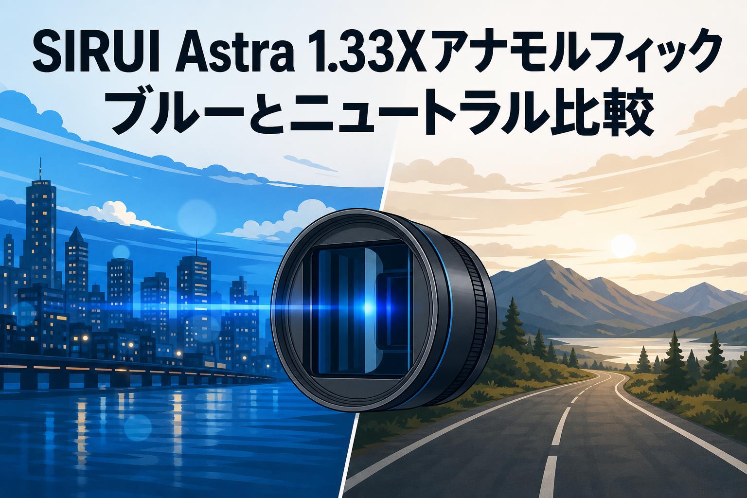 SIRUI Astra 1.33Xアナモルフィック ブルーとニュートラル比較