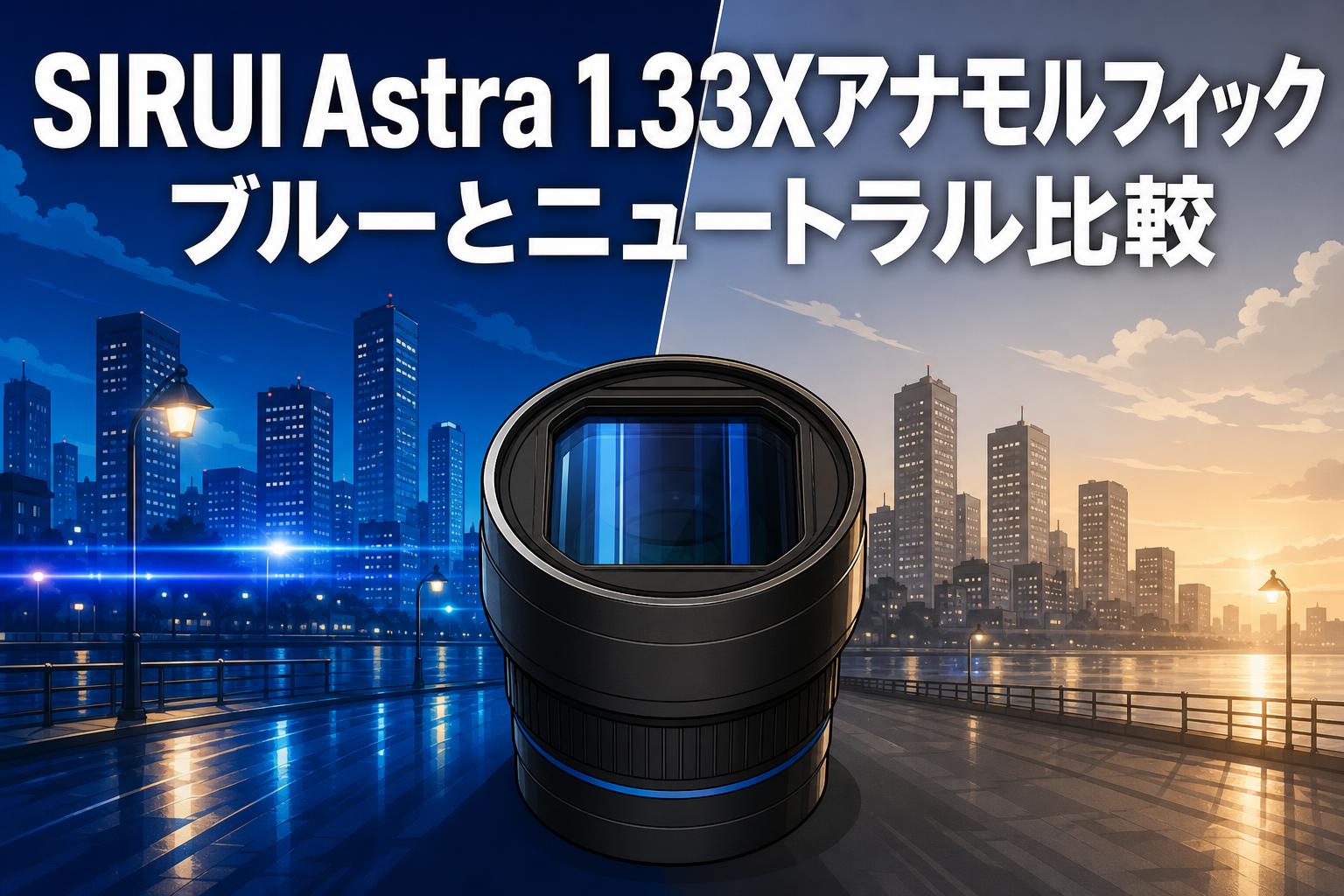 SIRUI Astra 1.33Xアナモルフィック ブルーとニュートラル比較
