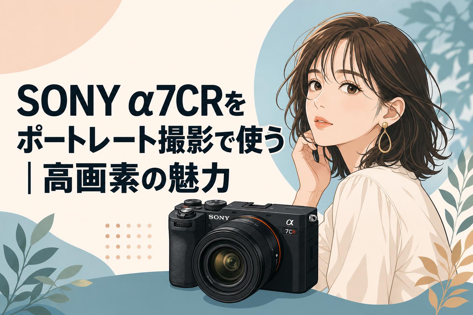 SONY α7CRをポートレート撮影で使う｜高画素の魅力