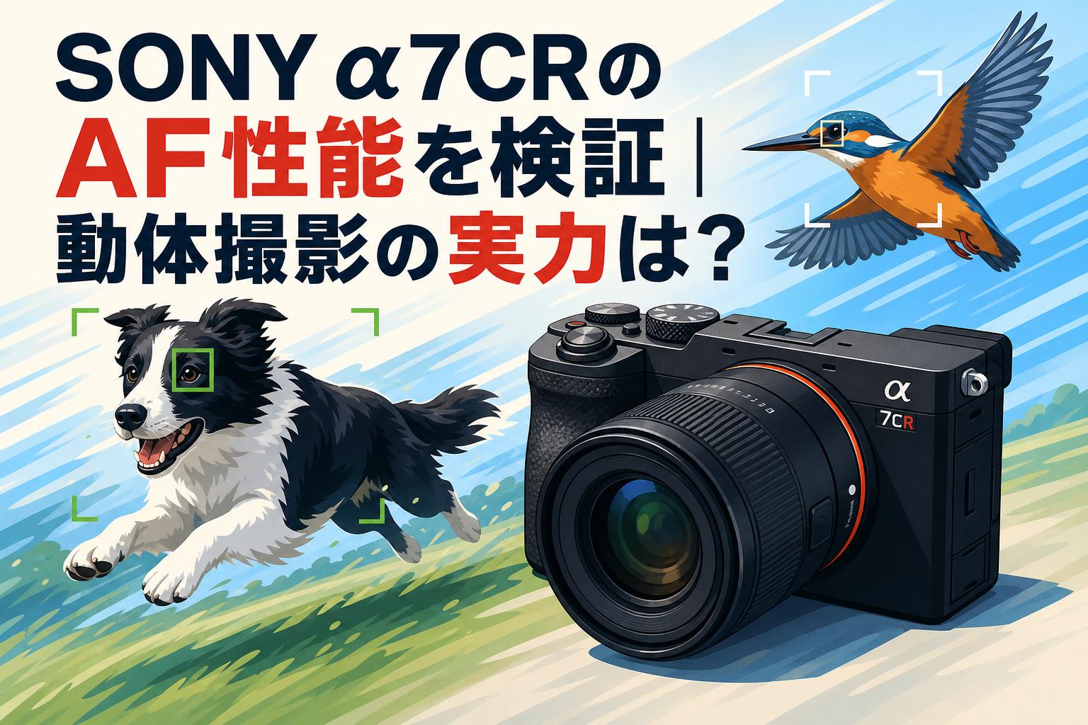 SONY α7CRのAF性能を検証｜動体撮影の実力は？