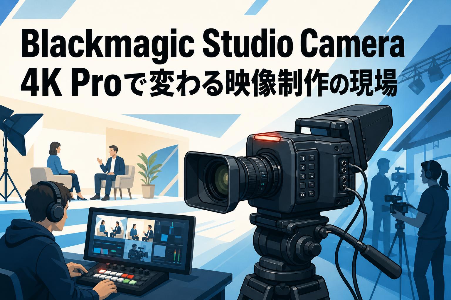 Blackmagic Studio Camera 4K Proで変わる映像制作の現場