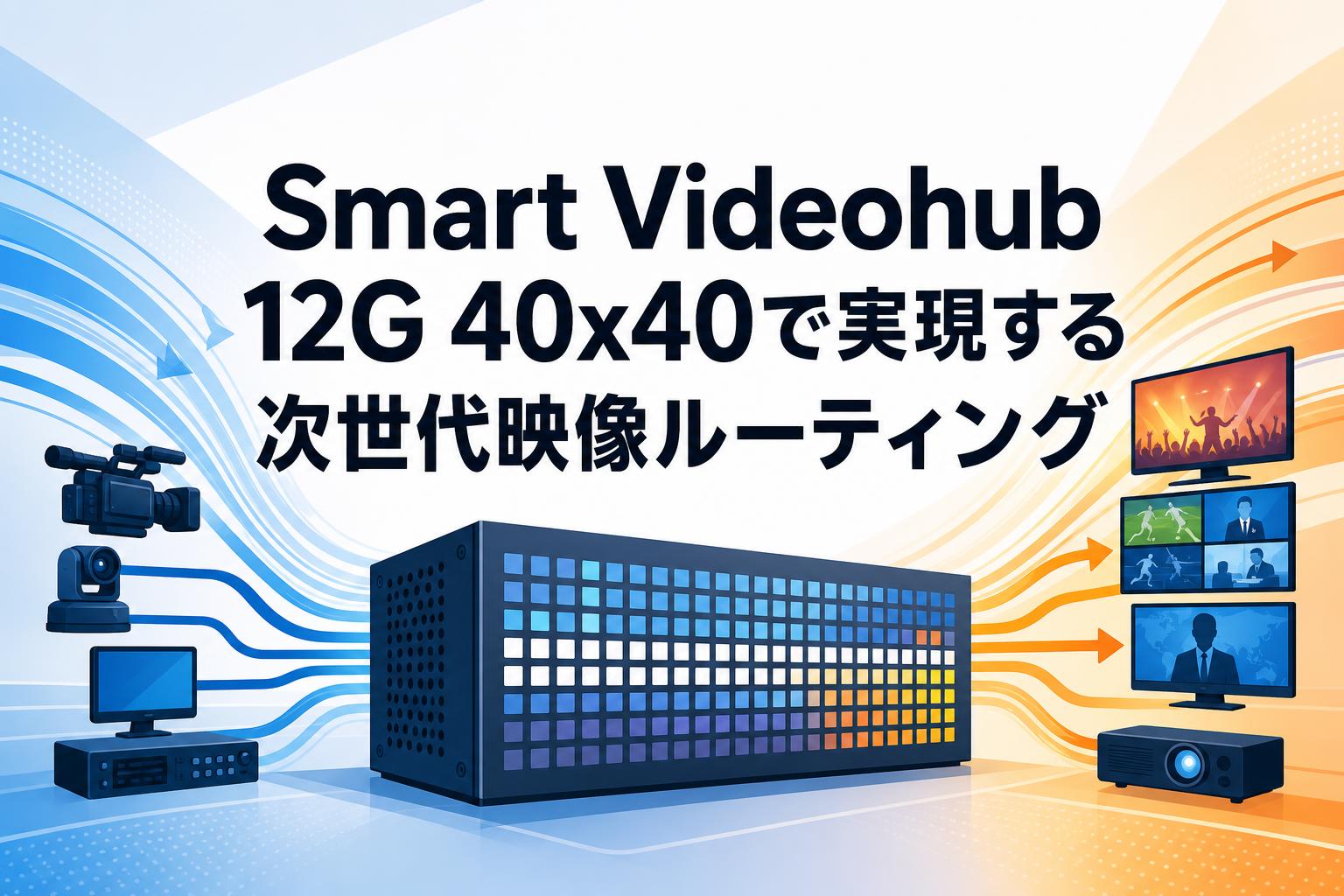 Smart Videohub 12G 40x40で実現する次世代映像ルーティング