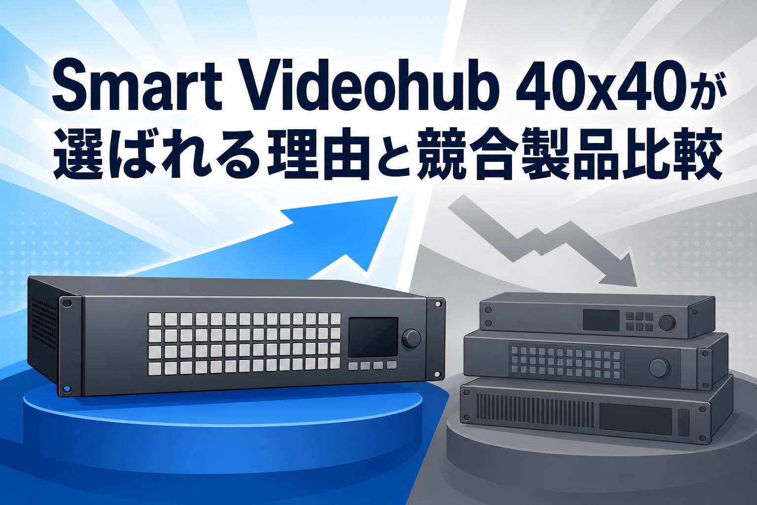 Smart Videohub 40x40が選ばれる理由と競合製品比較