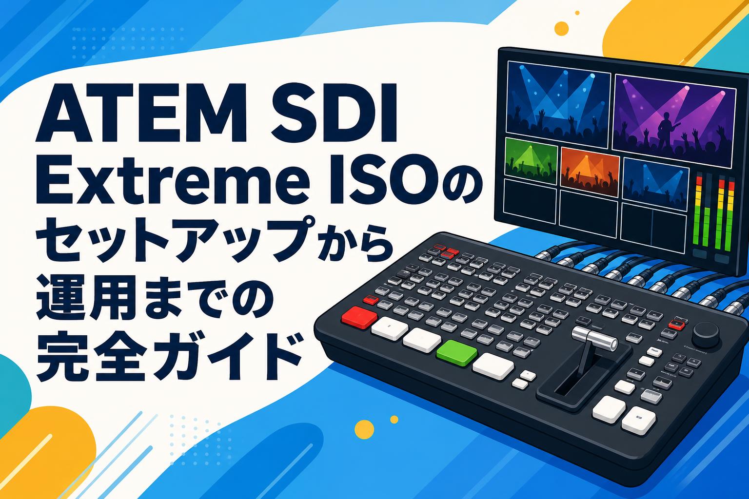 ATEM SDI Extreme ISOのセットアップから運用までの完全ガイド