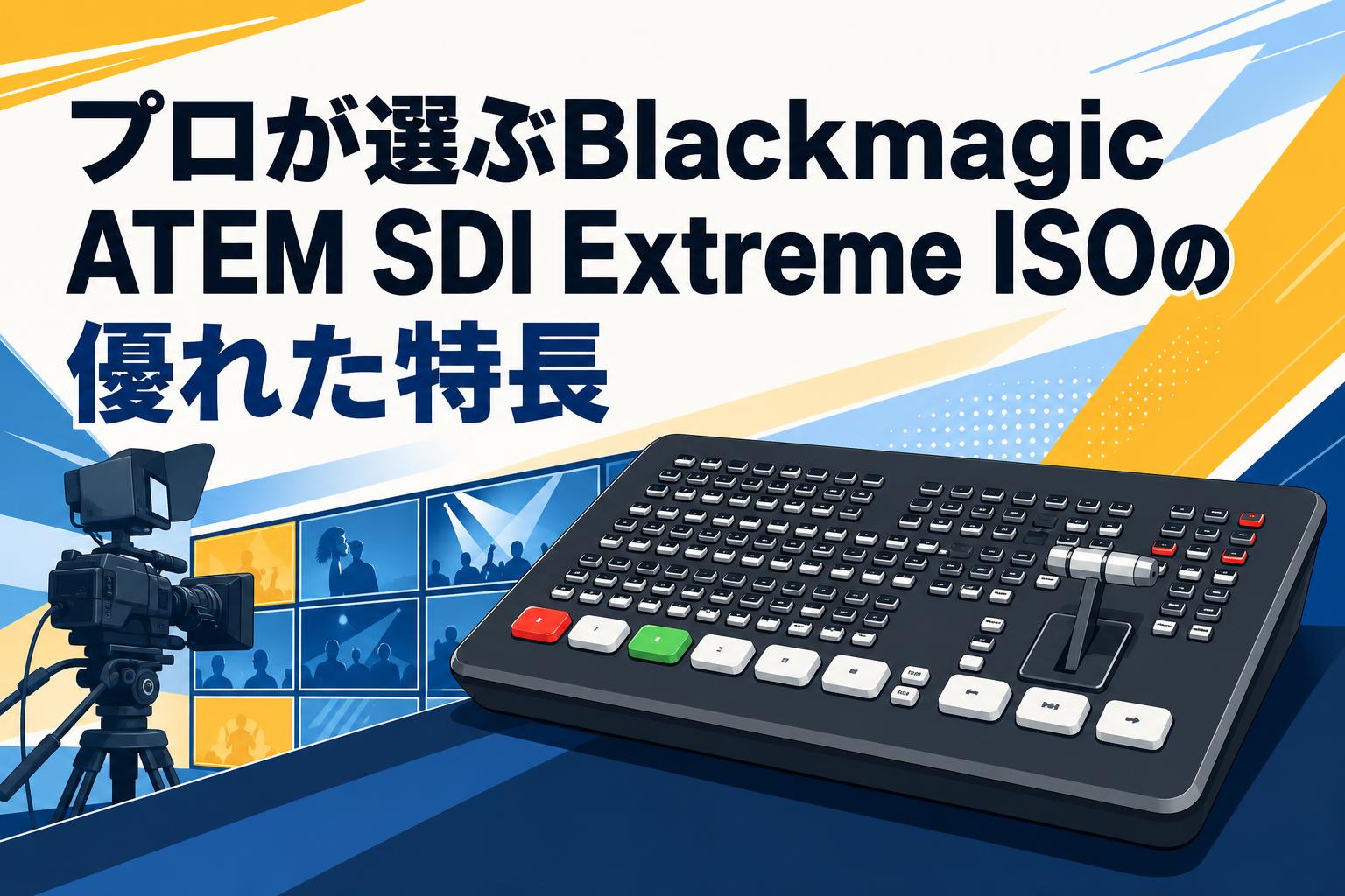 プロが選ぶBlackmagic ATEM SDI Extreme ISOの優れた特長
