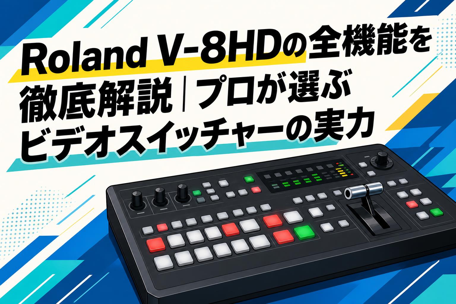Roland V-8HDの全機能を徹底解説｜プロが選ぶビデオスイッチャーの実力
