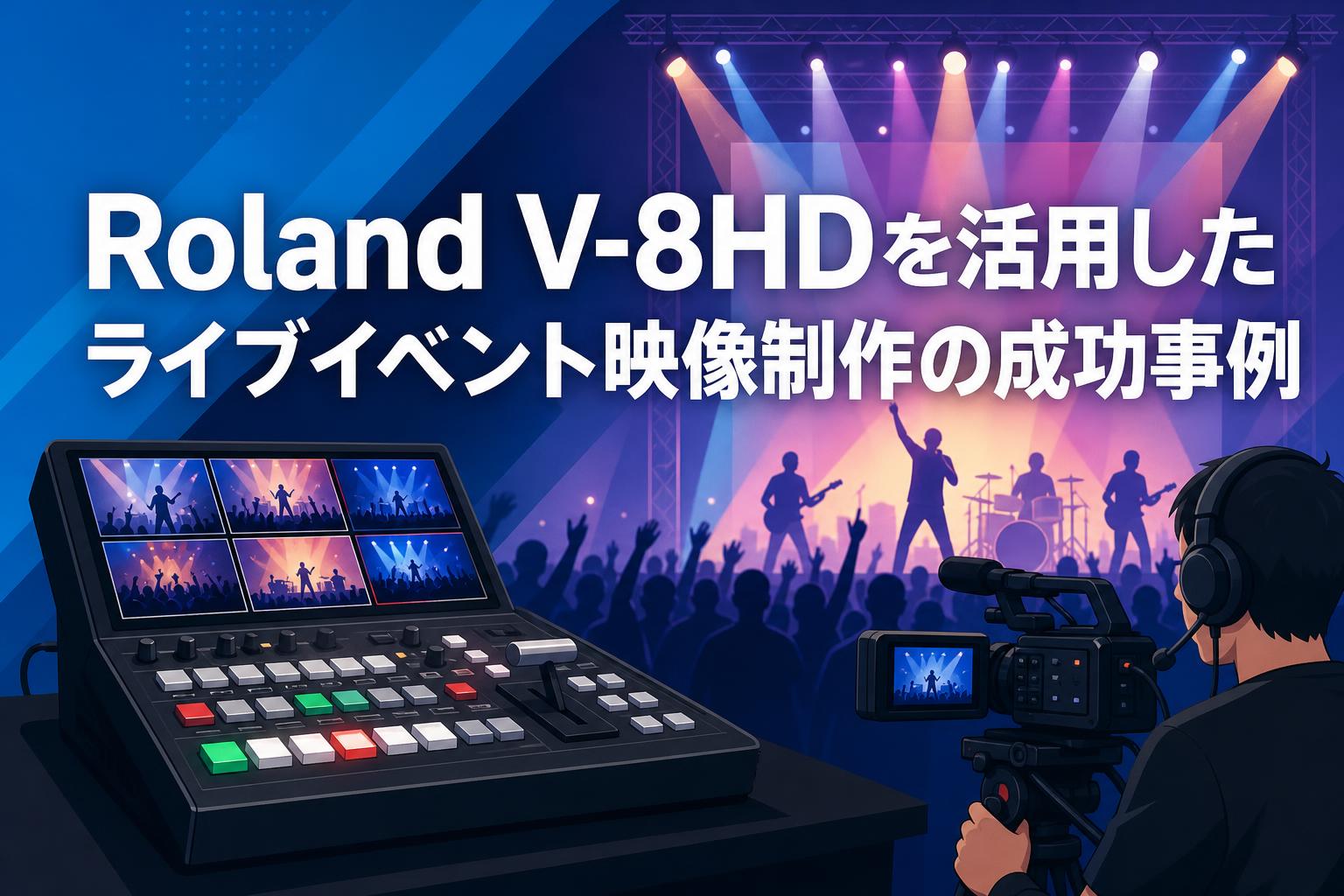 Roland V-8HDを活用したライブイベント映像制作の成功事例