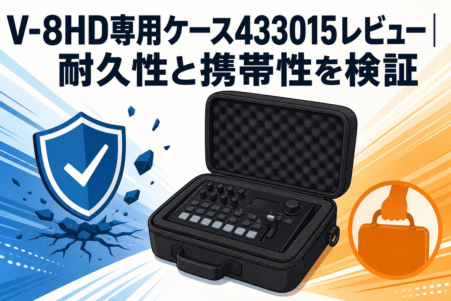 V-8HD専用ケース433015レビュー｜耐久性と携帯性を検証