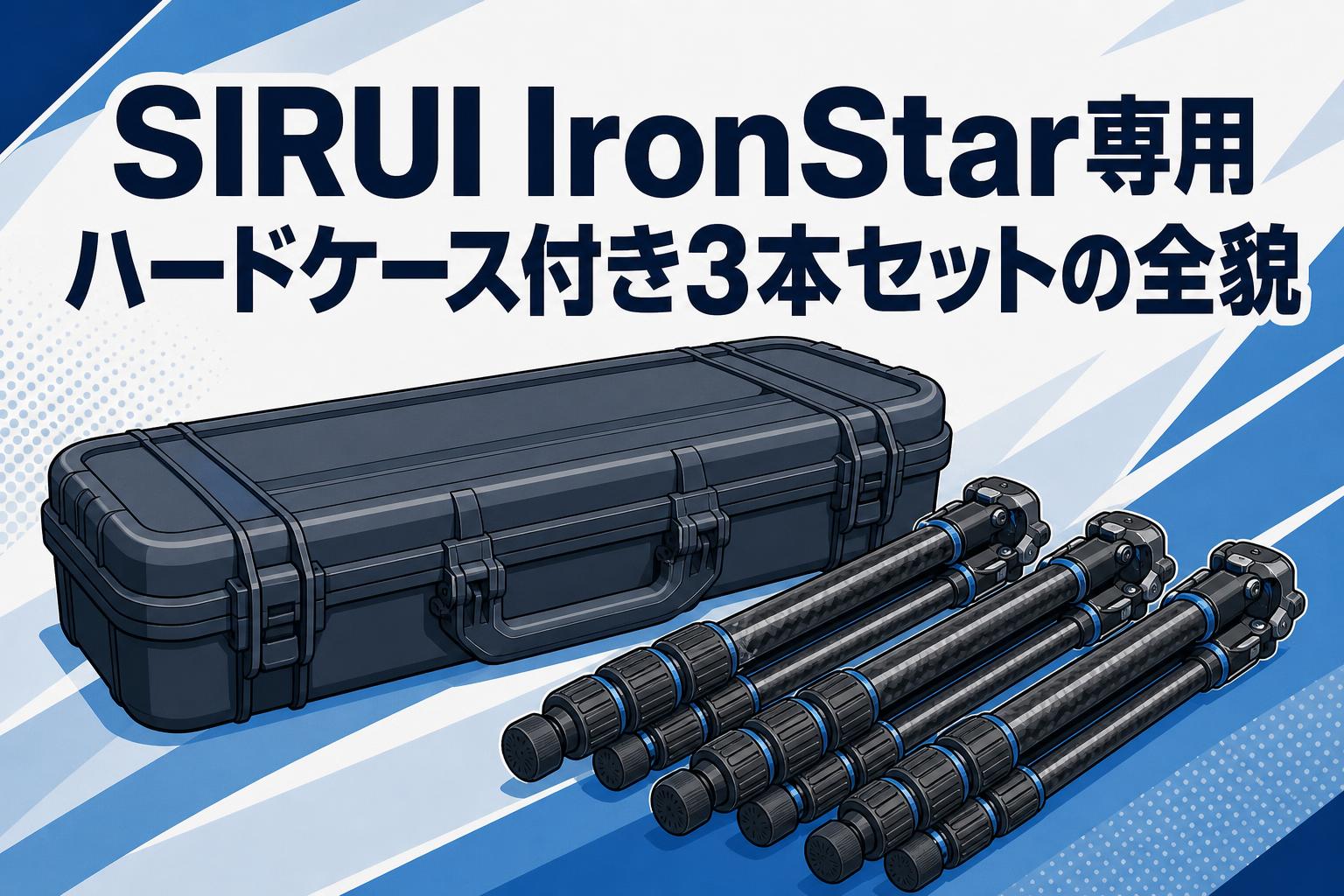 SIRUI IronStar専用ハードケース付き3本セットの全貌