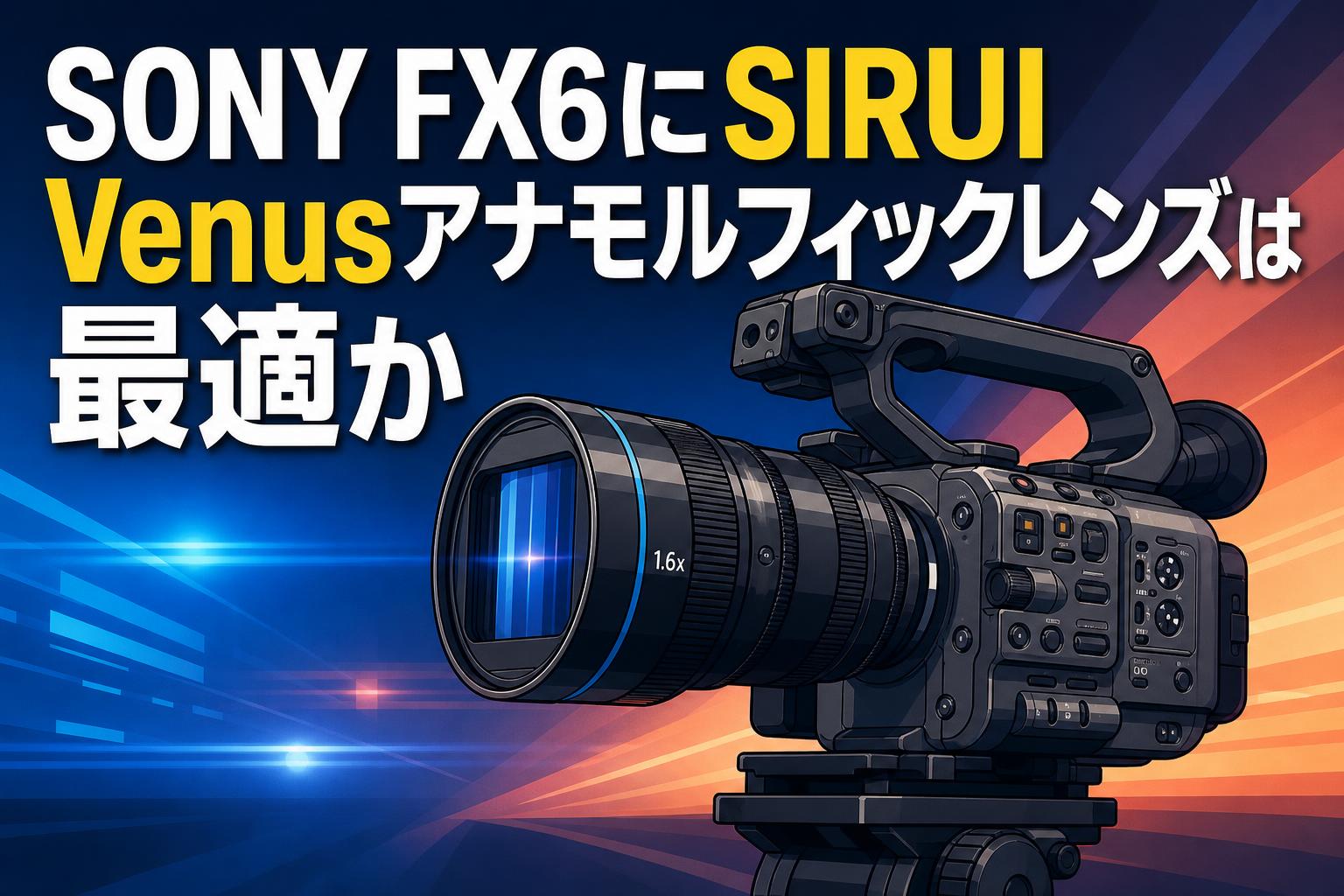 SONY FX6にSIRUI Venusアナモルフィックレンズは最適か
