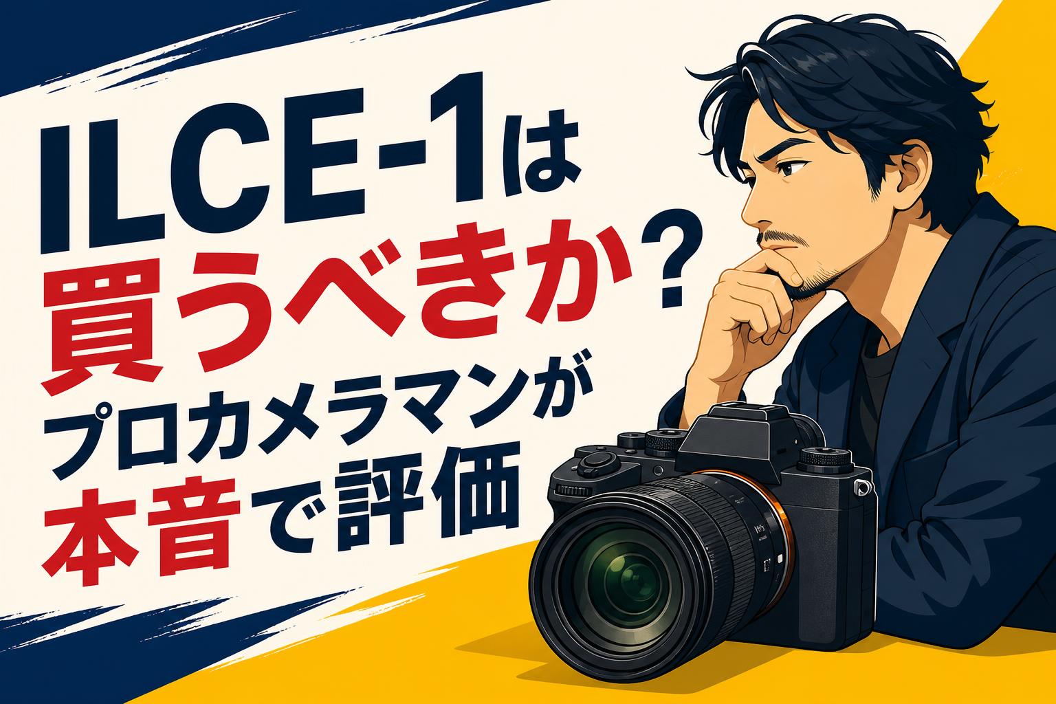 ILCE-1は買うべきか？プロカメラマンが本音で評価
