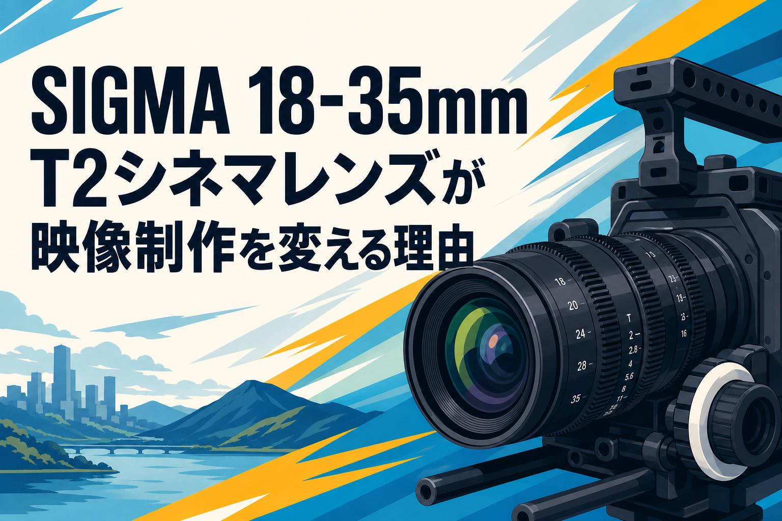 SIGMA 18-35mm T2シネマレンズが映像制作を変える理由