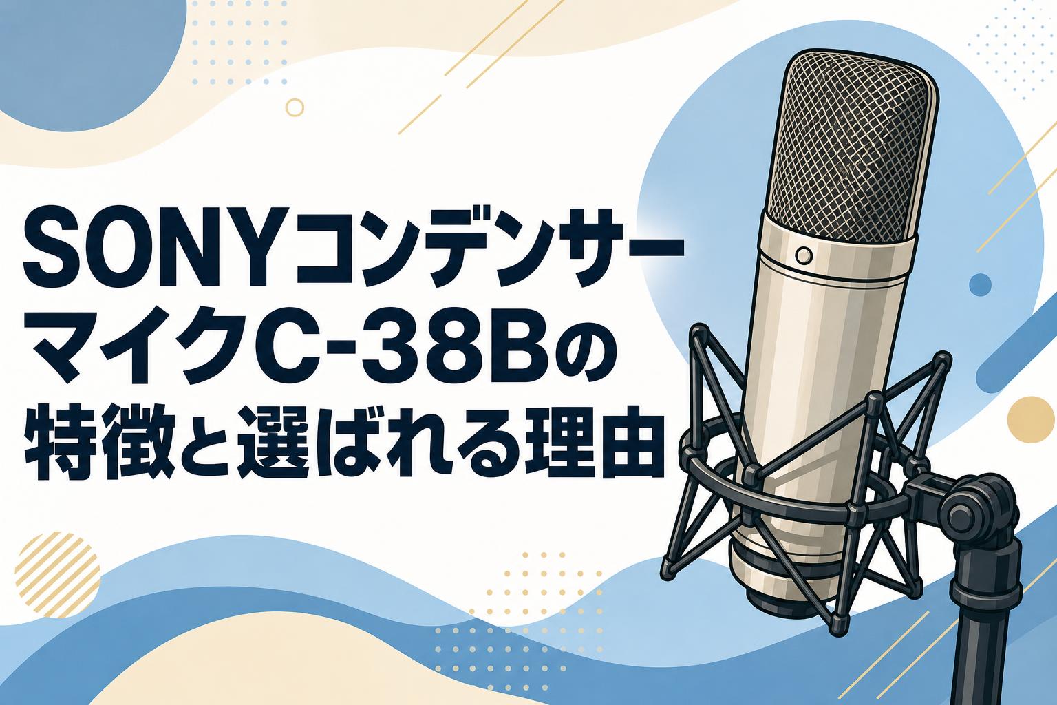 SONYコンデンサーマイクC-38Bの特徴と選ばれる理由