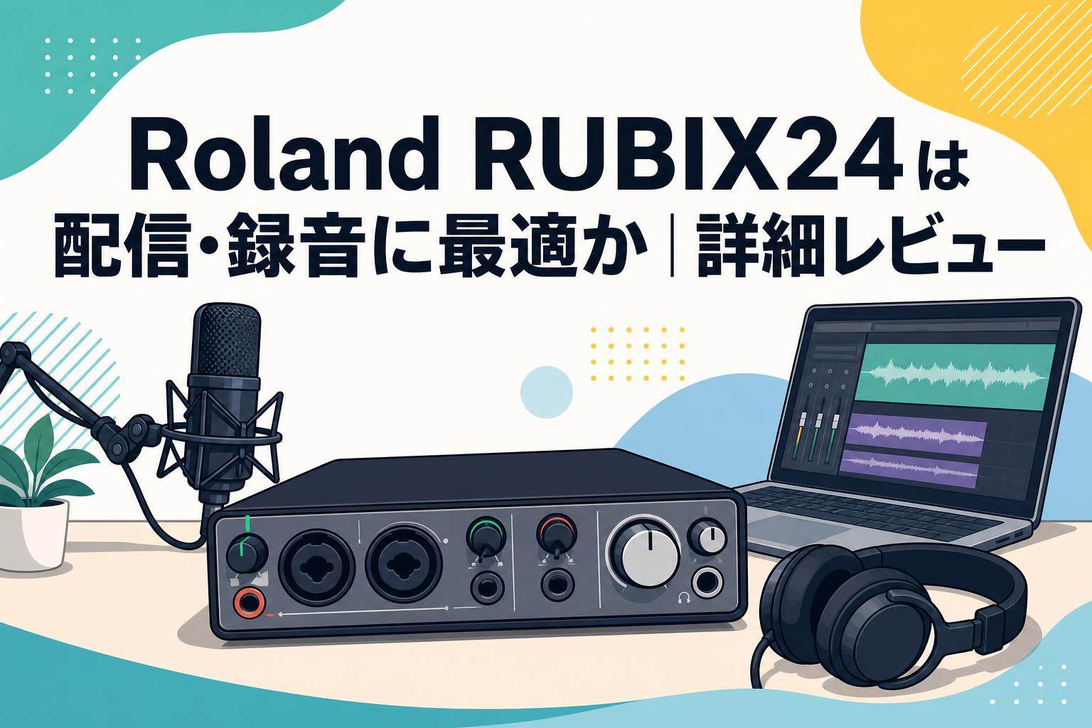 Roland RUBIX24は配信・録音に最適か｜詳細レビュー
