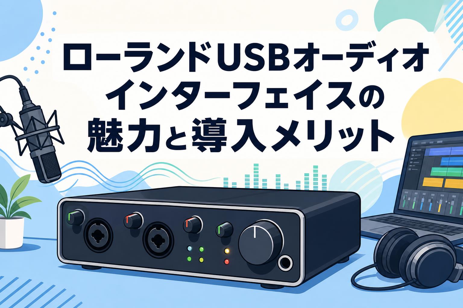 ローランドUSBオーディオインターフェイスの魅力と導入メリット