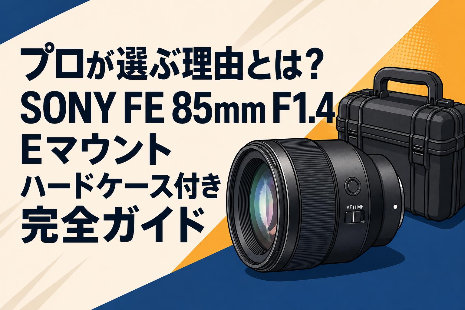 プロが選ぶ理由とは？SONY FE 85mm F1.4 Eマウント ハードケース付き完全ガイド