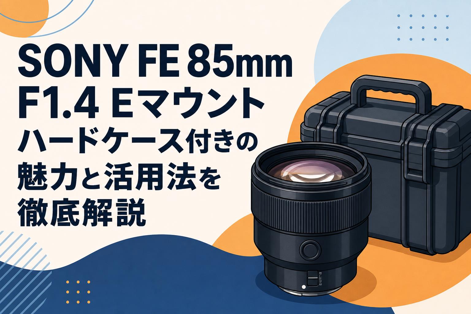 SONY FE 85mm F1.4 Eマウント ハードケース付きの魅力と活用法を徹底解説