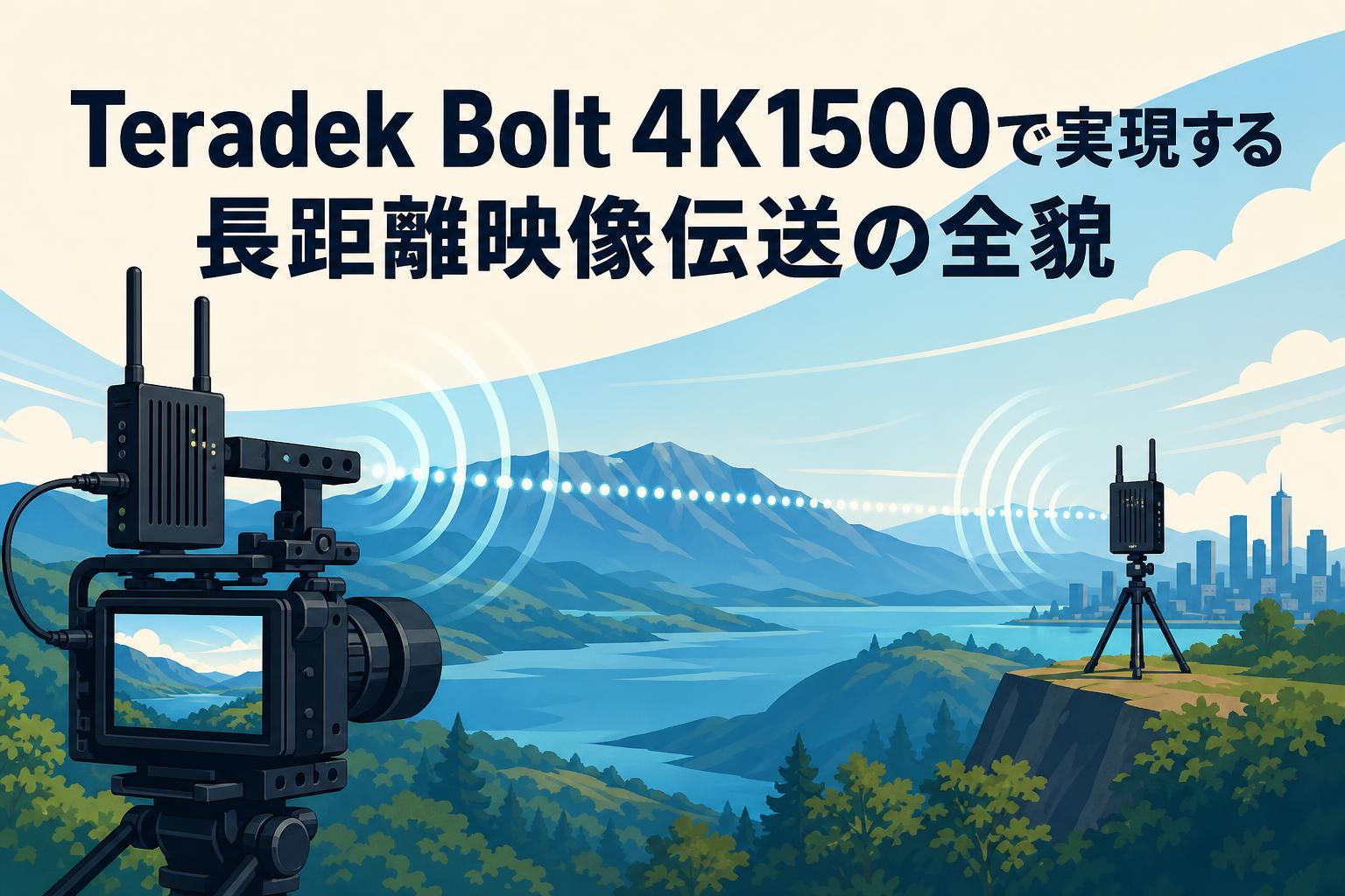 Teradek Bolt 4K1500で実現する長距離映像伝送の全貌