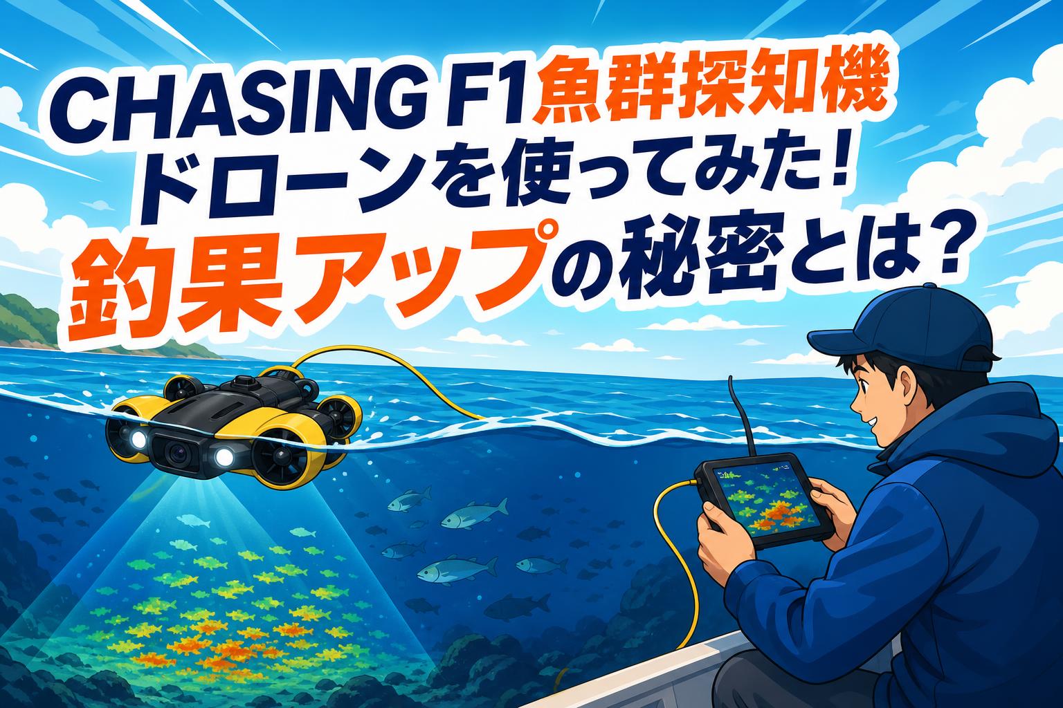 CHASING F1魚群探知機ドローンを使ってみた！釣果アップの秘密とは？