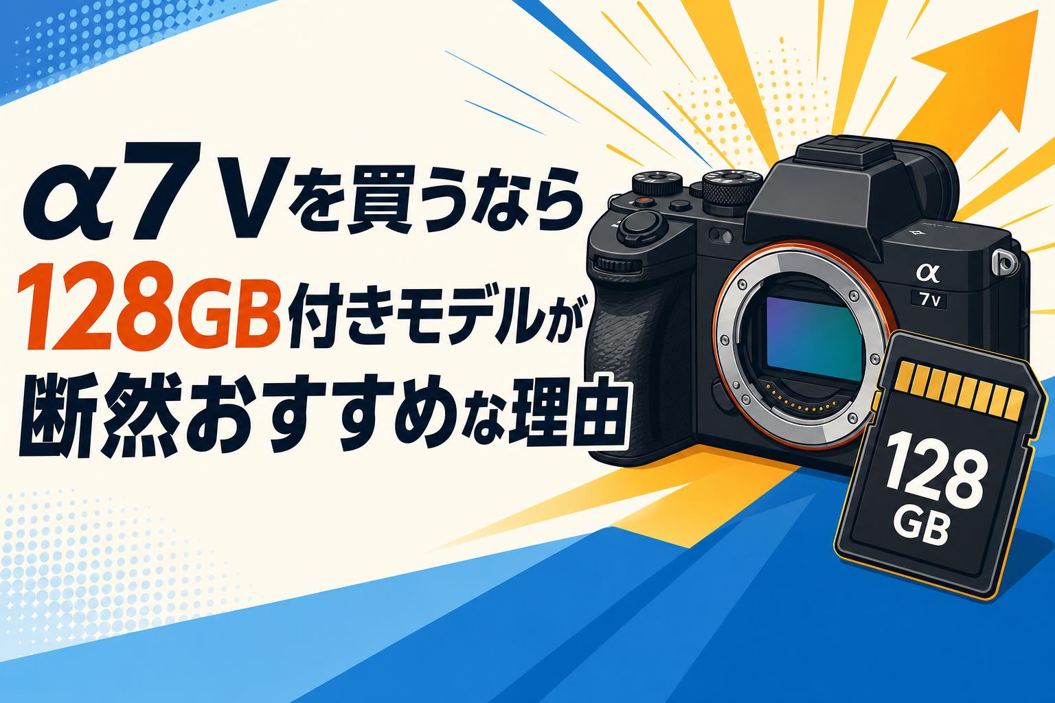 α7 Vを買うなら128GB付きモデルが断然おすすめな理由