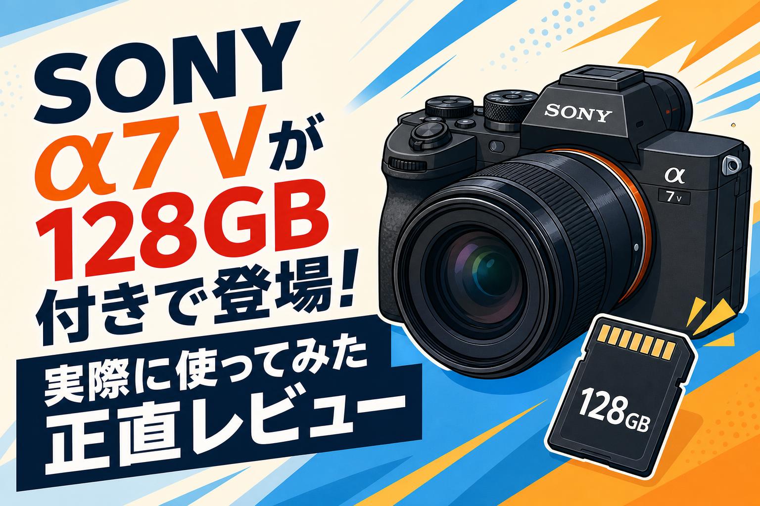 SONY α7 Vが128GB付きで登場！実際に使ってみた正直レビュー