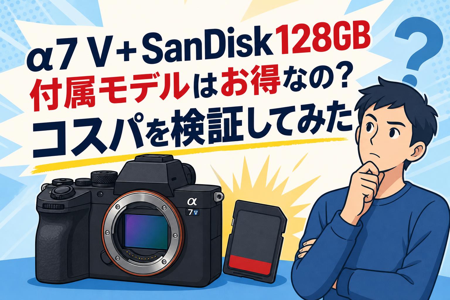 α7 V＋SanDisk128GB付属モデルはお得なの？コスパを検証してみた