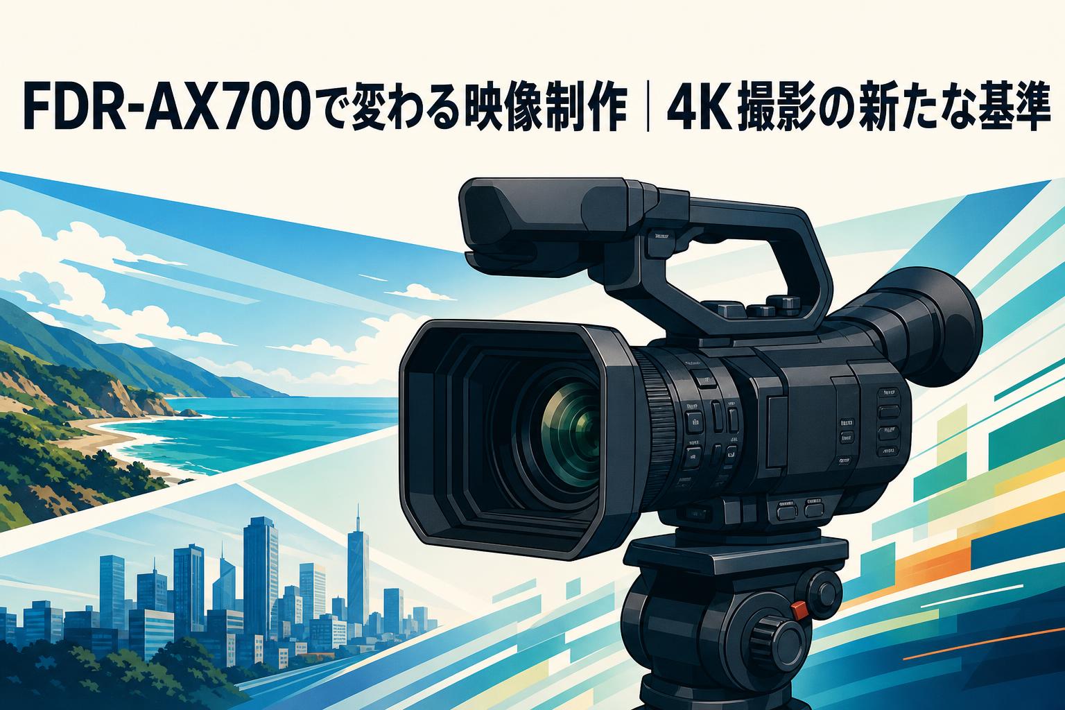 FDR-AX700で変わる映像制作｜4K撮影の新たな基準