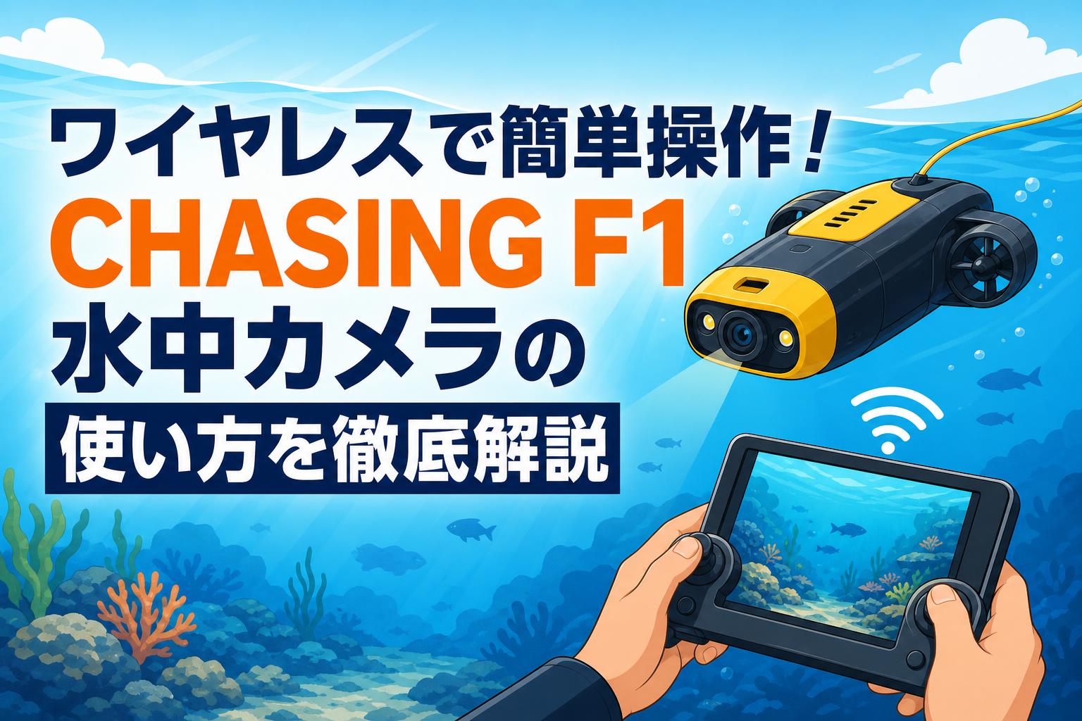 ワイヤレスで簡単操作！CHASING F1水中カメラの使い方を徹底解説