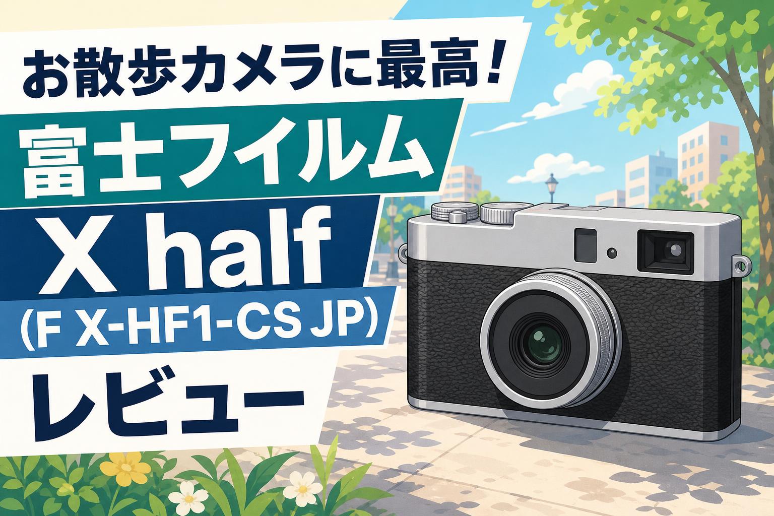 お散歩カメラに最高！富士フイルム X half (F X-HF1-CS JP) レビュー