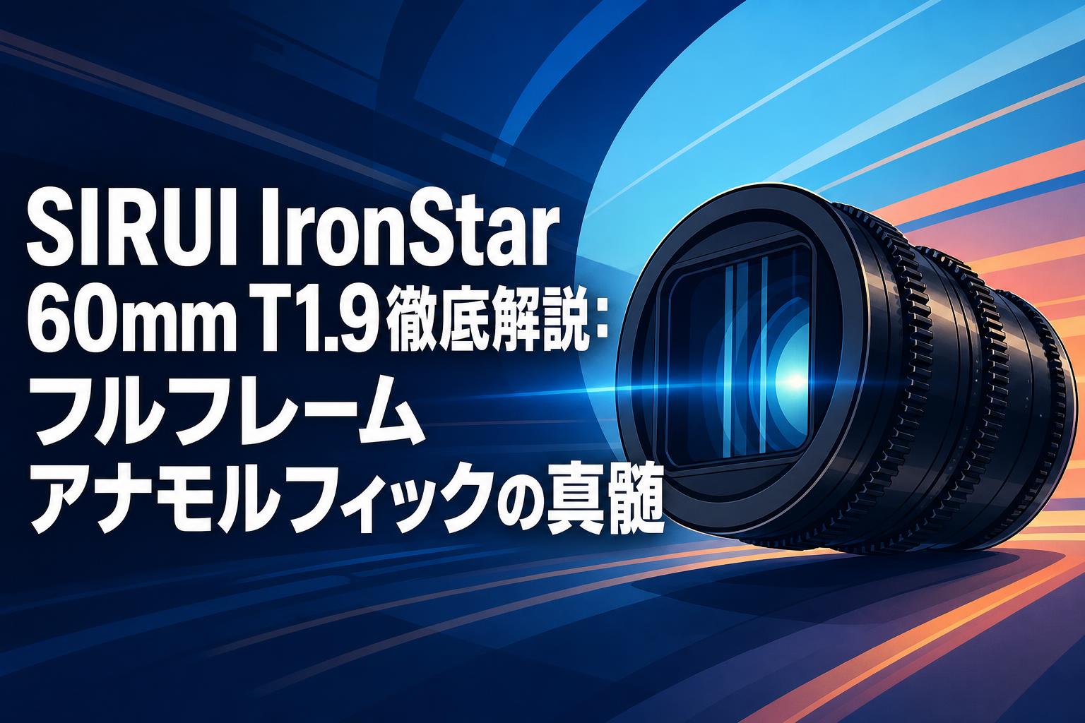 SIRUI IronStar 60mm T1.9徹底解説：フルフレームアナモルフィックの真髄