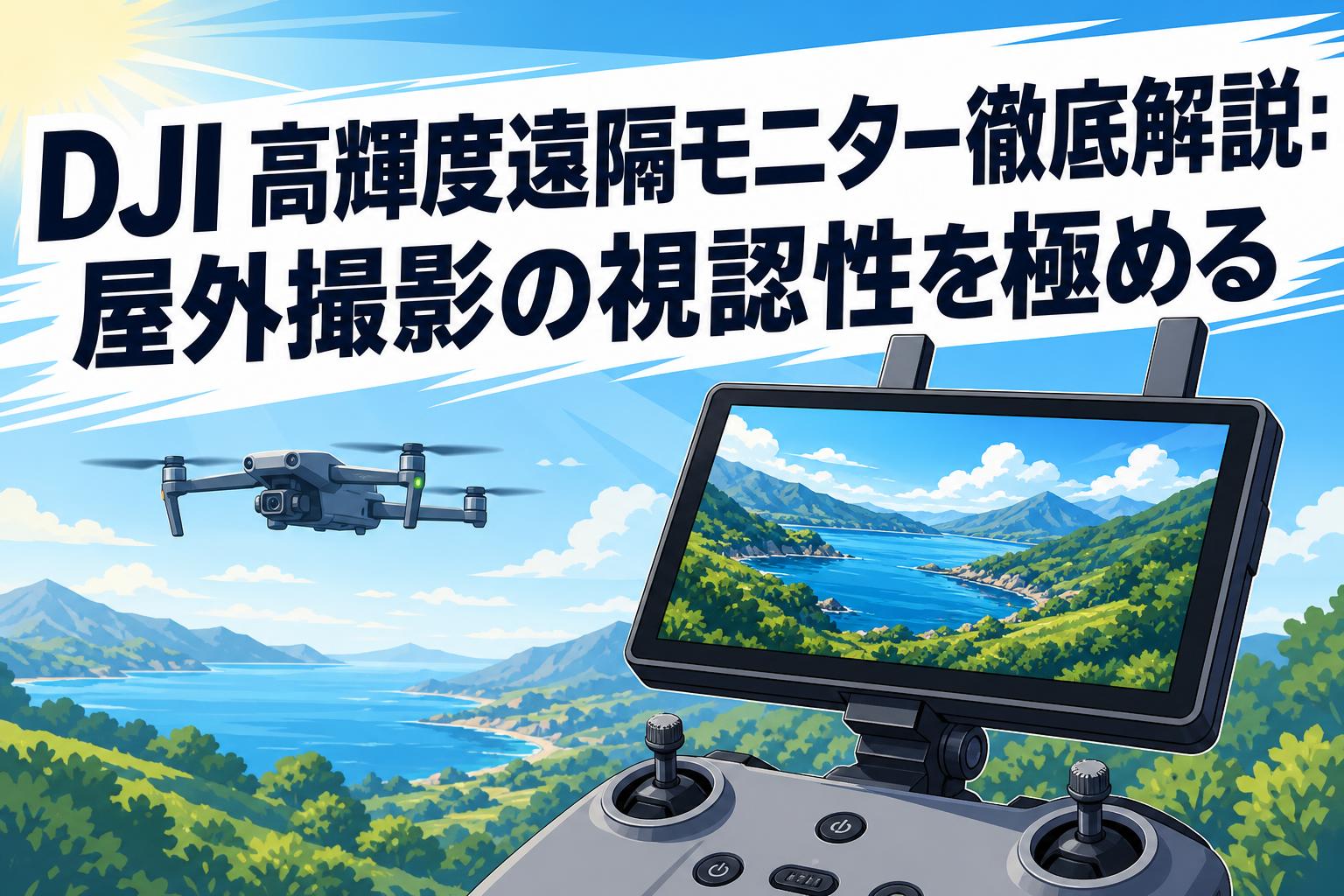 DJI 高輝度遠隔モニター徹底解説：屋外撮影の視認性を極める