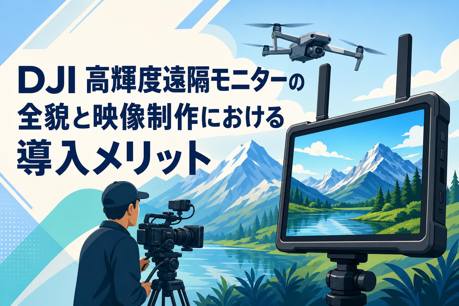 DJI 高輝度遠隔モニターの全貌と映像制作における導入メリット