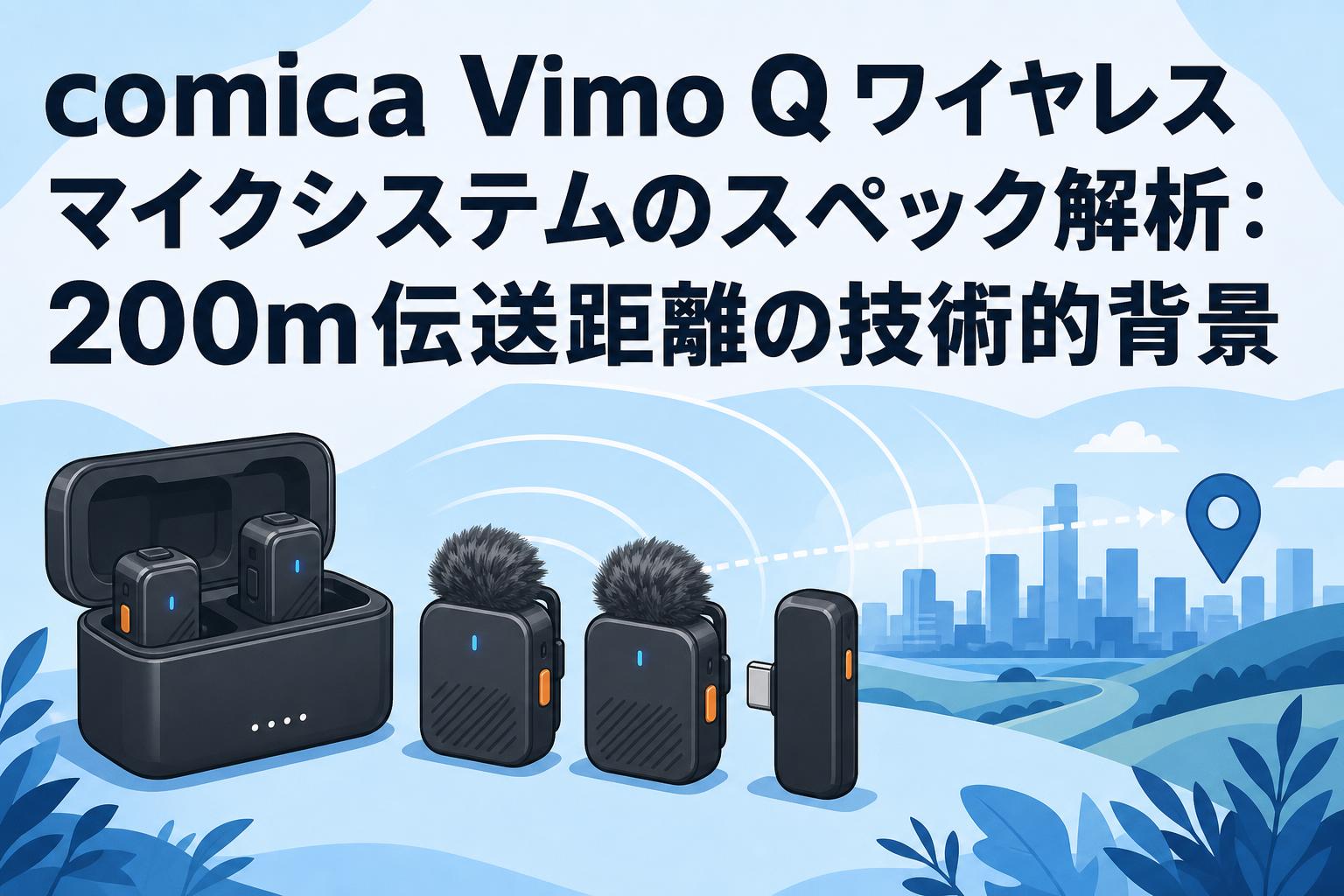 comica Vimo Q ワイヤレスマイクシステムのスペック解析：200m伝送距離の技術的背景