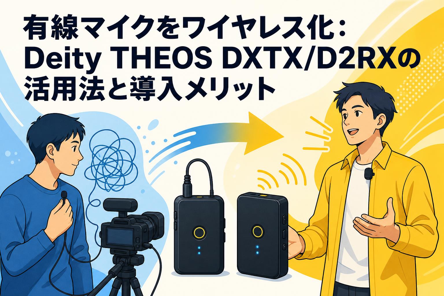 有線マイクをワイヤレス化：Deity THEOS DXTX/D2RXの活用法と導入メリット