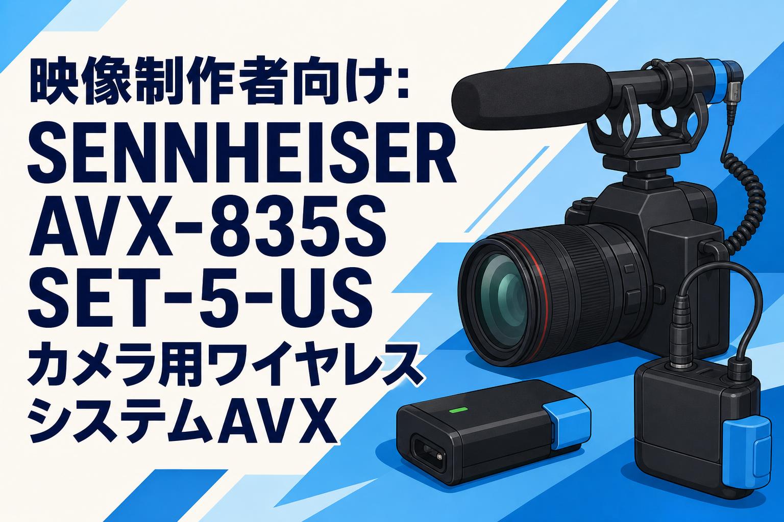 映像制作者向け：SENNHEISER AVX-835S SET-5-US カメラ用ワイヤレスシステムAVX