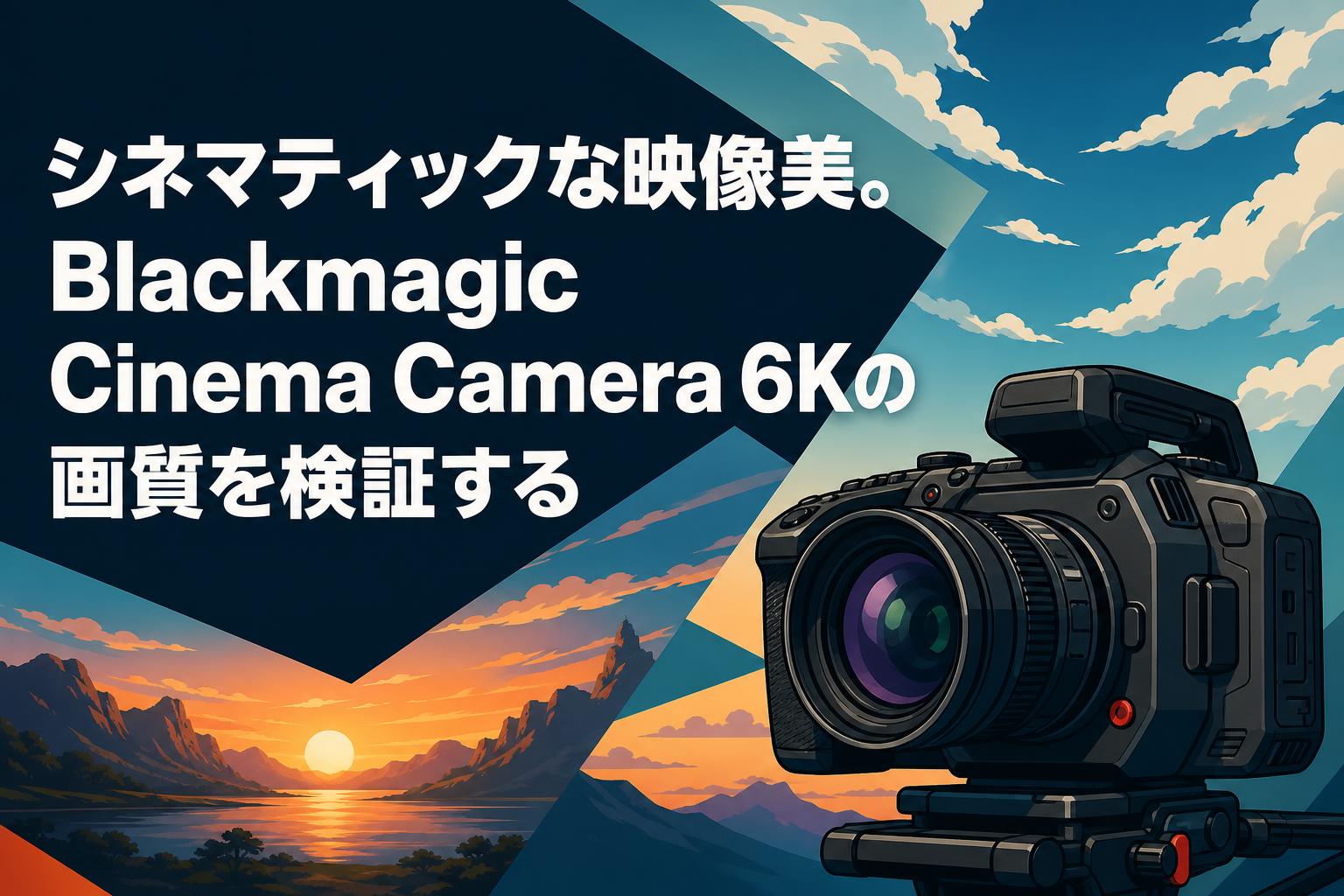 シネマティックな映像美。Blackmagic Cinema Camera 6Kの画質を検証する