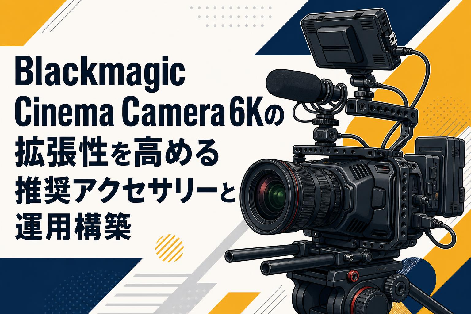 Blackmagic Cinema Camera 6Kの拡張性を高める推奨アクセサリーと運用構築