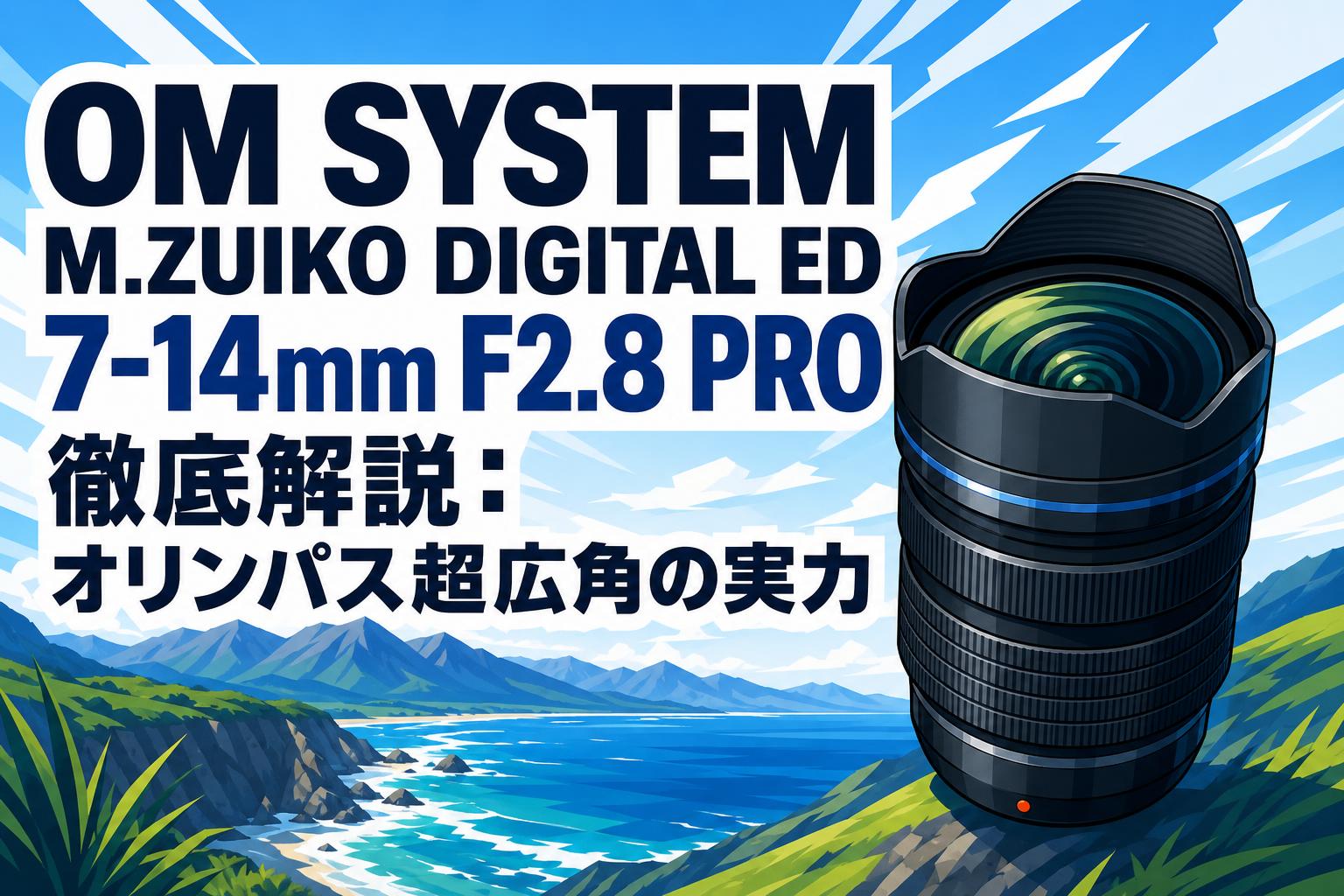 OM SYSTEM M.ZUIKO DIGITAL ED 7-14mm F2.8 PRO 徹底解説：オリンパス超広角の実力