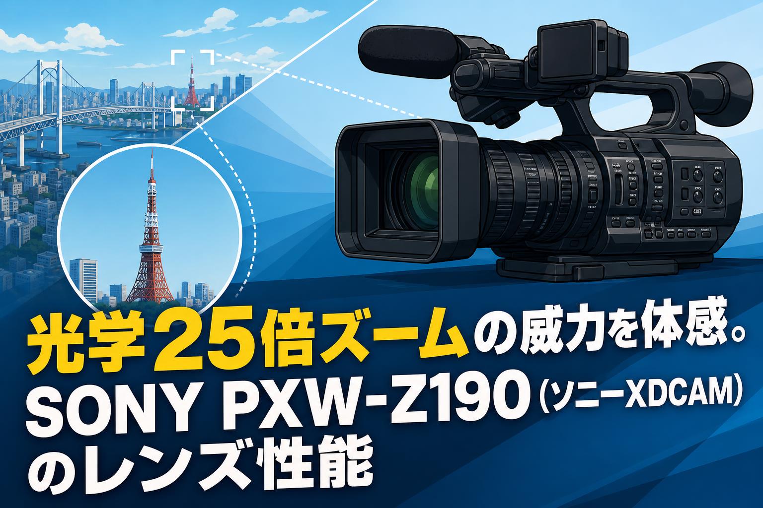 光学25倍ズームの威力を体感。SONY PXW-Z190（ソニーXDCAM）のレンズ性能