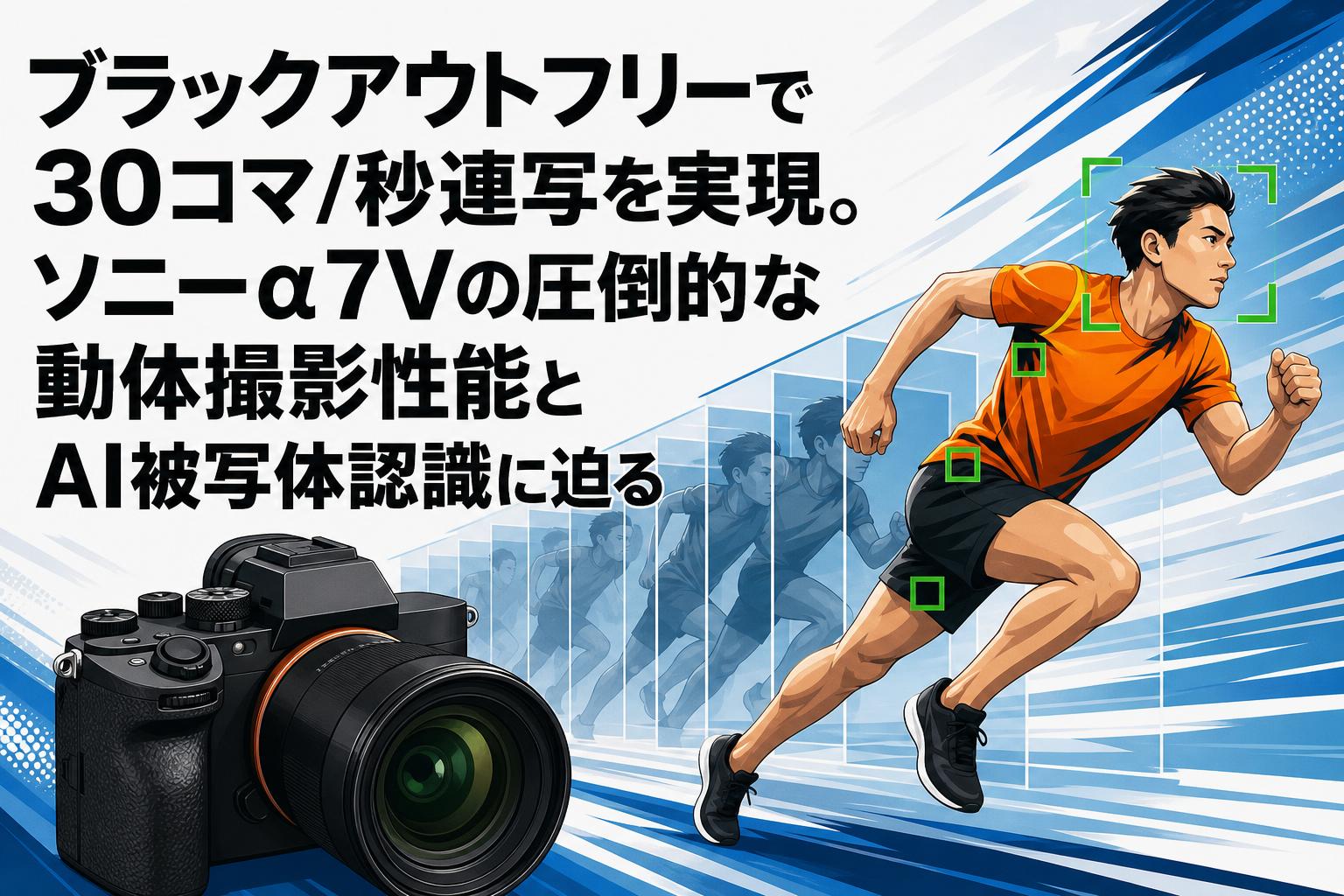 ブラックアウトフリーで30コマ/秒連写を実現。ソニーα7Vの圧倒的な動体撮影性能とAI被写体認識に迫る