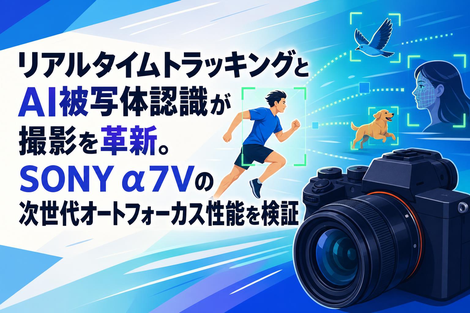 リアルタイムトラッキングとAI被写体認識が撮影を革新。SONY α7Vの次世代オートフォーカス性能を検証