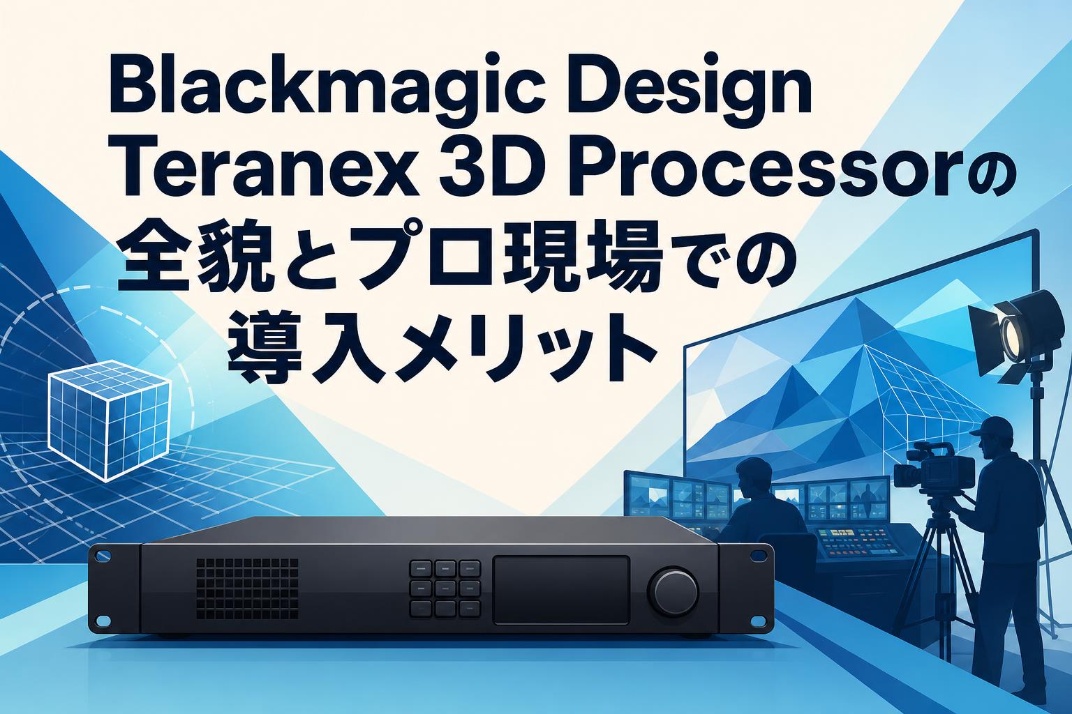 Blackmagic Design Teranex 3D Processorの全貌とプロ現場での導入メリット